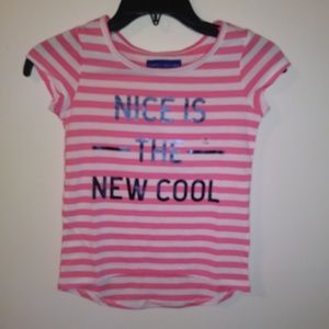 Girls Pink Stripped Shirt